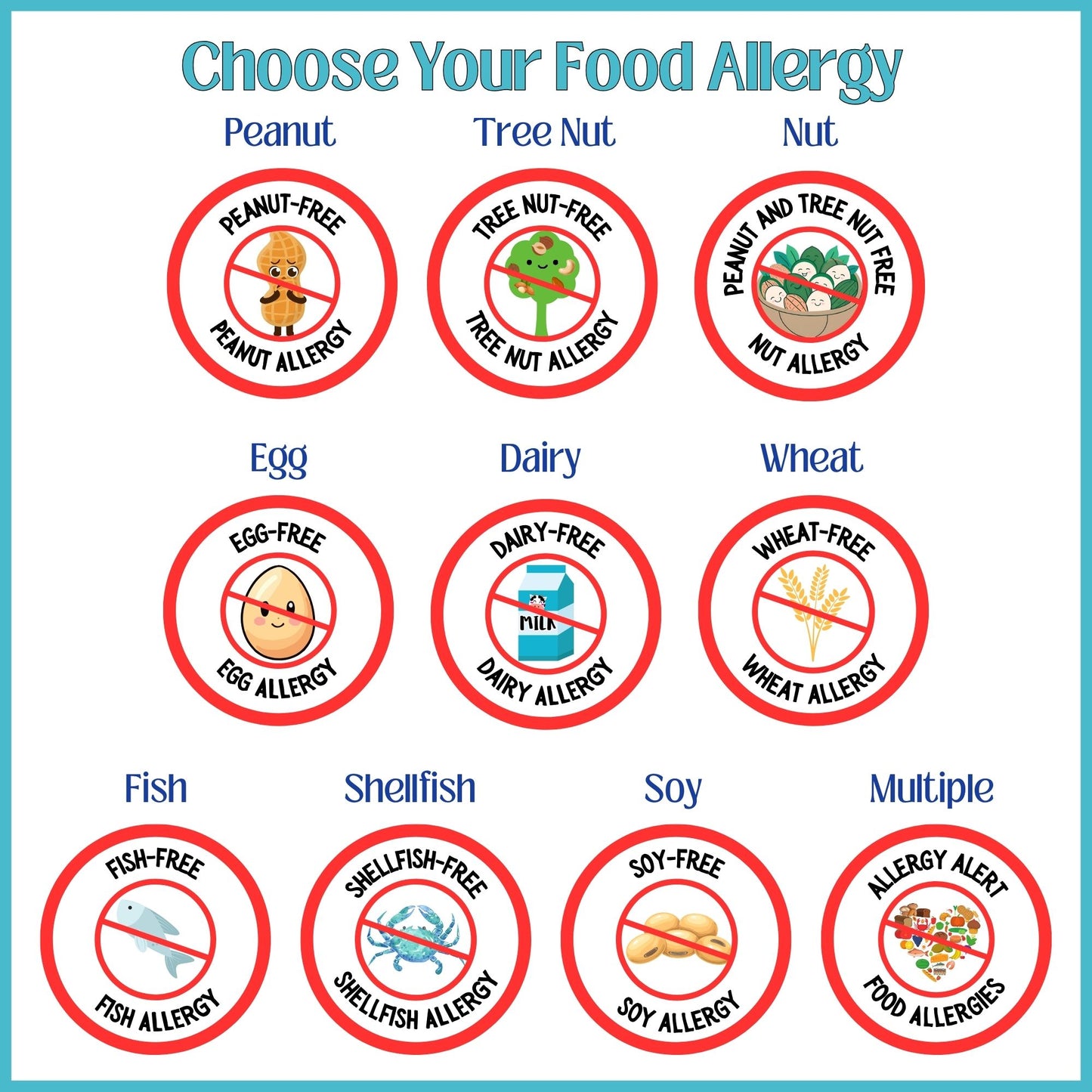 Food Allergy Bag Tag w/EpiPen