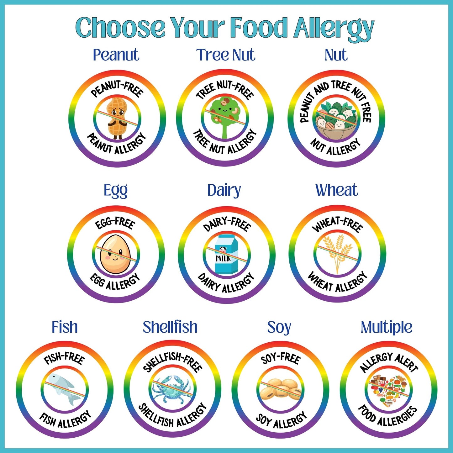 Purple Polka Dot Food Allergy Lunchbox