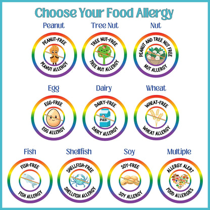 Blue Polka Dot Food Allergy Lunchbox