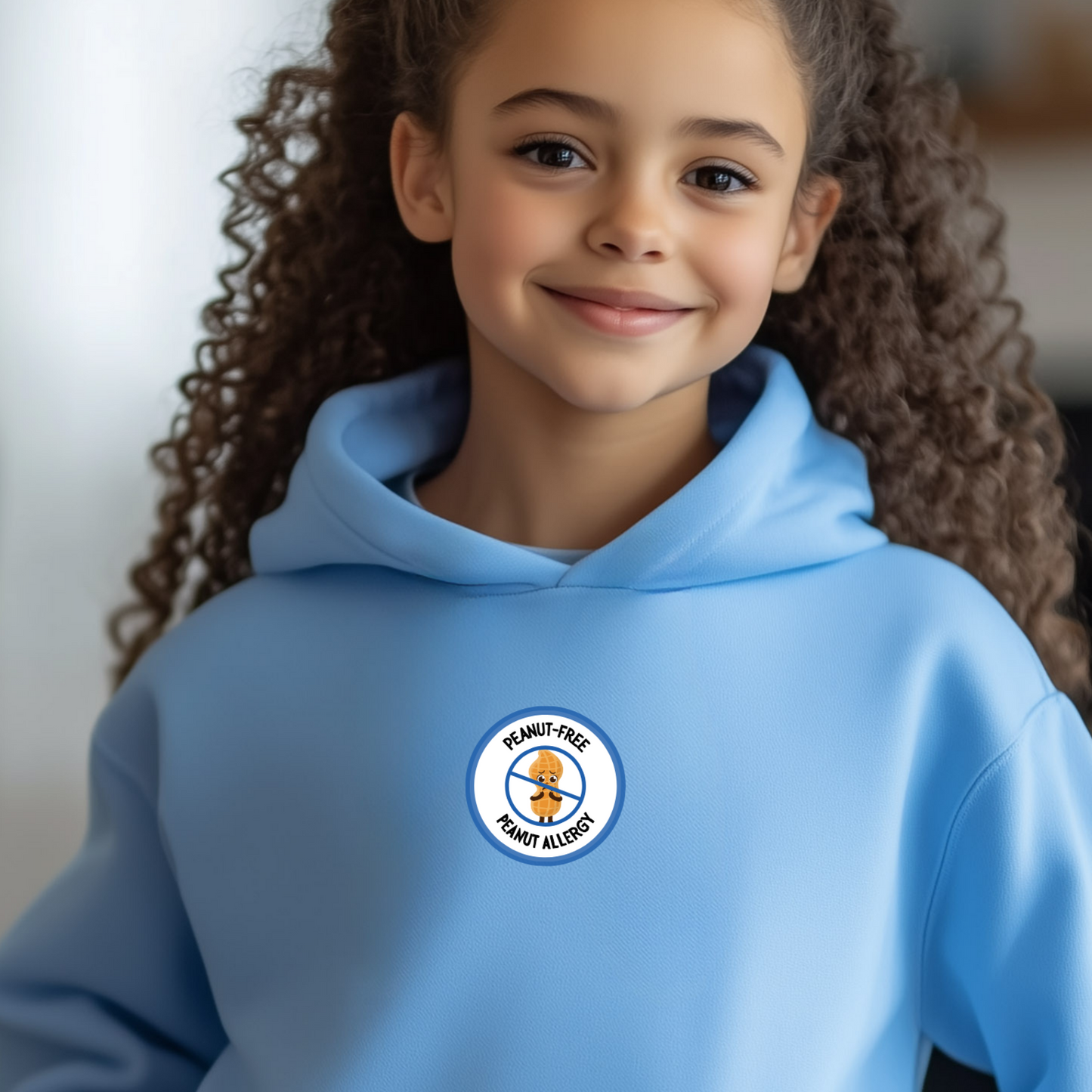 Peanut Allergy Blue Logo Youth Hoodie