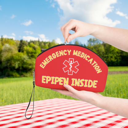 Red Emergency Medication Epipen Bag